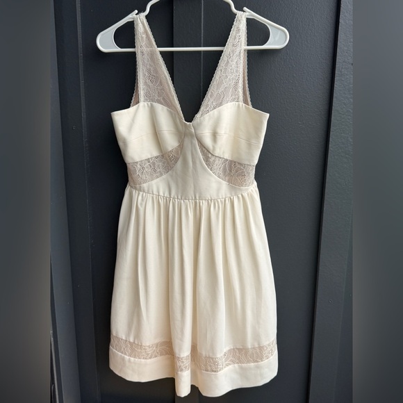 Max & Cleo Cream Lace Mini Dress - Picture 6 of 14